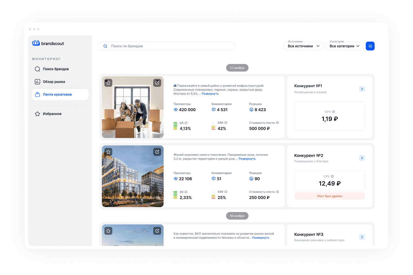 Система мониторинга и аналитики рекламы ваших конкурентов